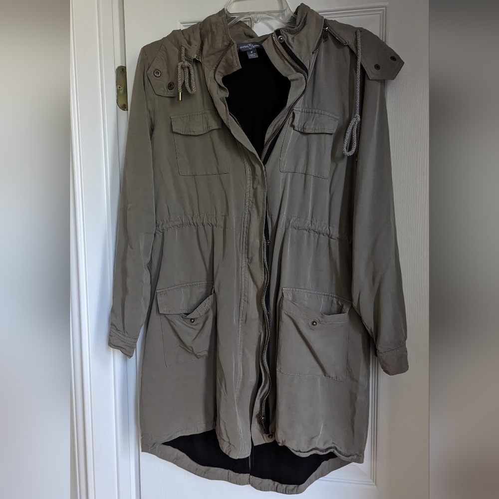 Market & Spruce cargo long utility jacket